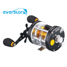 Arandela de Fibra de Carbono Potente Arrastre Baitcasting Reel, Chrolling Reel